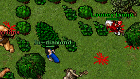 Ju-diamond on screen