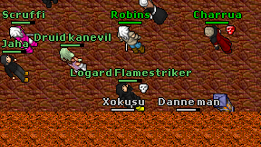 Logard Flamestriker on screen
