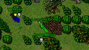 Legolas Drop on screen