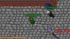 Blackpyro on screen