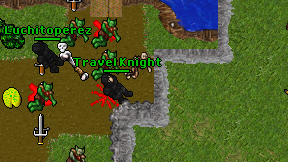Travel Knight on screen