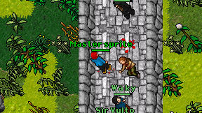 Master sprite on screen