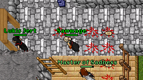 Sawmage on screen