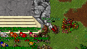 Fire Zyza on screen
