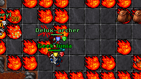 Delux-archer on screen