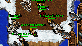 Aztecwarrior on screen