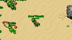 Avo'Hawk on screen
