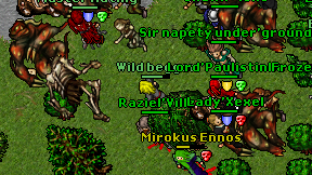 Wild beggar on screen