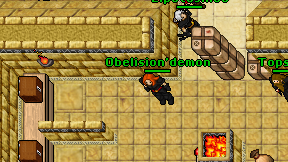 Obelision'demon on screen