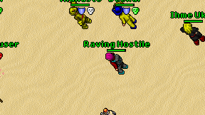 Raving Hostile on screen