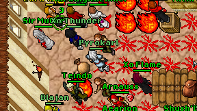 Pyrokarl on screen