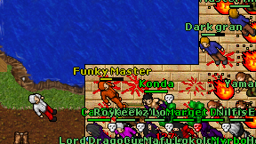 Funky Master on screen