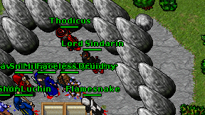 Flamesnake on screen