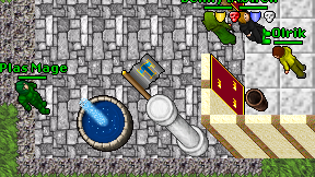 Plas Mage on screen