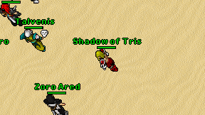 Shadow of Tris on screen