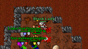 Blank Lady on screen