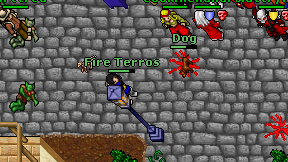 Fire Terros on screen