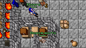 Homem morto on screen
