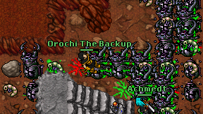 Orochi The Backup on screen