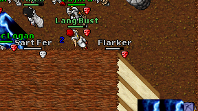 Flarker on screen