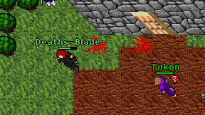 Deaths-Blade on screen