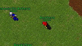 Ansters on screen