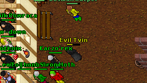 Evil Tvin on screen