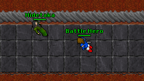 Battle Hero on screen