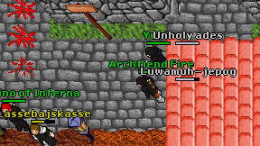 Archfiend Fire on screen
