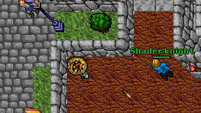 Shader knight on screen