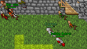Corne on screen