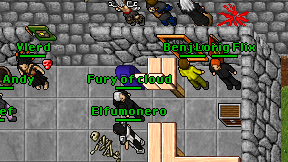 Fury of cloud on screen