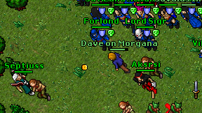 Dave on Morgana on screen