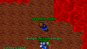 Stabbin hobo on screen