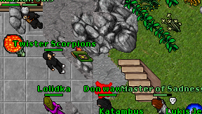 Twister Scorpions on screen