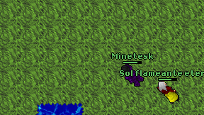 Minetesk on screen