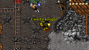 Cavity knight on screen