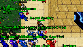 Royal Spidey on screen