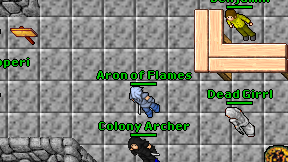 Aron of Flames on screen