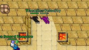 Demon-Velocity on screen