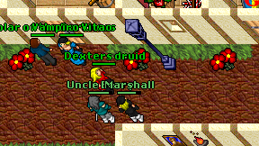 Dexters druid on screen