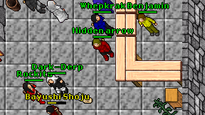 Hidden arrow on screen