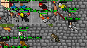 Bohy monster on screen