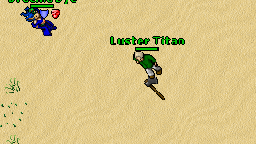 Luster Titan on screen