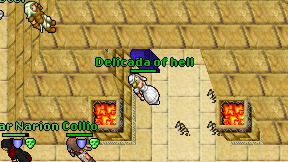 Delicada of hell on screen