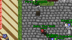 Fire of angels on screen