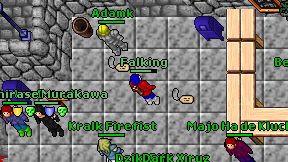 Falking on screen