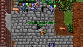 Farligt shadow on screen
