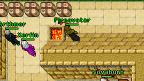 Fireavatar on screen