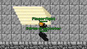 Fingerfight on screen